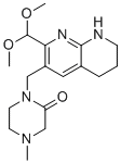 CAS # 1708975-38-5, 1-((2-(Dimethoxymethyl)-5,6,7,8-tetrahydro-1,8-naphthyridin-3-yl)methyl)-4-methylpiperazin-2-one