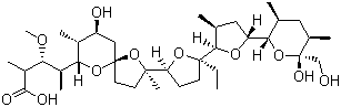 CAS 登录号：17090-79-8, 莫能菌素