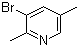 structure of CAS# 17117-19-0, 3-Bromo-2,5-dimethylpyridine