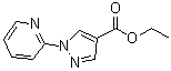 structure of CAS# 171193-35-4, 1-(Pyridin-2-yl)-1H-pyrazole-4-carboxylic acid ethyl ester