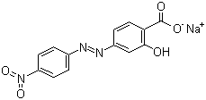 structure of CAS# 1718-34-9, Sodium 5-[(4-nitrophenyl)azo]salicylate