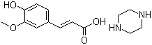 CAS # 171876-65-6, Piperazine ferulate, Piperazine 3-methoxy-4-hydroxycinnamate
