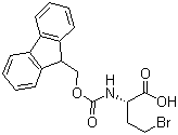 structure of CAS# 172169-88-9, (2S)-4-溴-2-[[(9H-芴-9-基甲氧基)羰基]氨基]丁酸