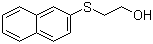 CAS # 17225-95-5, 2-(2-Naphthalenylthio)ethanol, 2-Hydroxyethyl 2-naphthyl sulfide