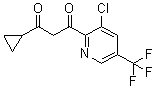 structure of CAS# 172527-65-0, 1-[3-氯-5-(三氟甲基)-2-吡啶基]-3-环丙基-1,3-丙二酮