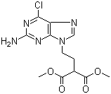 structure of CAS# 172529-93-0, [2-(2-氨基-6-氯-9H-嘌呤-9-基)乙基]丙二酸二甲酯
