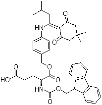 structure of CAS# 172611-75-5, Fmoc-Glu(ODmab)-OH