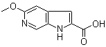 structure of CAS# 17288-36-7, 5-甲氧基-1H-吡咯并[2,3-c]吡啶-2-羧酸