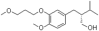 structure of CAS# 172900-70-8, (R)-2-[3-(3-Methoxypropoxy)-4-methoxybenzyl]-3-methylbutan-1-ol
