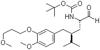 structure of CAS# 172900-83-3, tert-Butyl [(1S,3S)-3-[3-(3-methoxypropoxy)-4-methoxybenzyl]-1-formyl-4-methylpentyl]carbamate