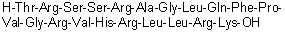 CAS # 172998-24-2, L-Threonyl-L-arginyl-L-seryl-L-seryl-L-arginyl-L-alanylglycyl-L-leucyl-L-glutaminyl-L-phenylalanyl-L-prolyl-L-valylglycyl-L-arginyl-L-valyl-L-histidyl-L-arginyl-L-leucyl-L-leucyl-L-arginyl-L-lysine