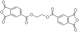 CAS # 1732-96-3, 1,2,4-Benzenetricarboxylic acid 1,2-anhydride ethylene ester, 1,2,4-Benzenetricarboxylic acid cyclic 1,2-anhydride ethylene ester, Ethylene glycol bis(anhydrotrimellitate), Ethylene glycol bis(trimellitic anhydride), Ethylene glycol diester with 1,2,4-benzenetricarboxylic acid cyclic 1,2-anhydride