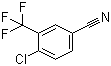 CAS # 1735-54-2, 3-Trifluoromethyl-4-chlorobenzonitrile, 4-Chloro-3-trifluoromethylbenzonitrile