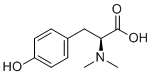 structure of CAS# 17350-74-2, (2S)-2-(dimethylamino)-3-(4-hydroxyphenyl)propanoic acid