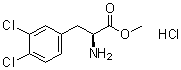 structure of CAS# 173522-95-7, 3,4-二氯-L-苯丙氨酸甲酯盐酸盐