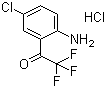 structure of CAS# 173676-59-0, 4-氯-2-(三氟乙酰基)苯胺盐酸盐