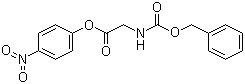 structure of CAS# 1738-86-9, N-(苄氧羰基)甘氨酸 4-硝基苯酯