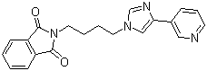 CAS # 173838-67-0, 2-[4-[4-(3-Pyridinyl)-1H-imidazol-1-yl]butyl]-1H-isoindole-1,3(2H)-dione