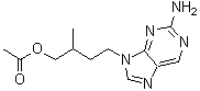 structure of CAS# 174155-70-5, 2-氨基-beta-甲基-9H-嘌呤-9-丁醇乙酸酯