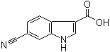 structure of CAS# 174500-88-0, 6-氰基-1H-吲哚-3-羧酸