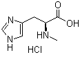 structure of CAS# 17451-62-6, N-Methyl-L-histidine monohydrochloride