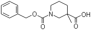 structure of CAS# 174543-78-3, N-Cbz-3-甲基-3-哌啶甲酸