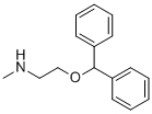 structure of CAS# 17471-10-2, 2-(Diphenylmethoxy)-N-methylethylamine