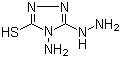 4-氨基-3-肼基-5-巯基-1,2,4-三氮唑分子结构 (CAS 1750-12-5)