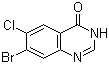 CAS # 17518-98-8, 7-Bromo-6-chloro-4-quinazolinone, 7-Bromo-6-chloro-4(3H)-quinazolinone