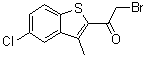 structure of CAS# 175203-97-1, 2-(Bromoacetyl)-5-chloro-3-methylbenzo[b]thiophene