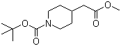 structure of CAS# 175213-46-4, N-Boc-4-哌啶乙酸甲酯
