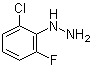 1-(2-氯-6-氟苯基)肼分子结构 (CAS 175276-74-1)