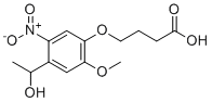 CAS 登录号：175281-76-2, 4-(4-(1-羟基乙基)-2-甲氧基-5-硝基苯氧基)丁酸
