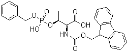 structure of CAS# 175291-56-2, Fmoc-O-(benzylphospho)-L-threonine