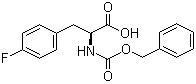 structure of CAS# 17543-58-7, N-苄氧羰基-4-氟-L-苯丙氨酸