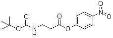 structure of CAS# 17547-09-0, N-叔丁氧羰基-beta-丙氨酸 4-硝基苯酯