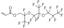 structure of CAS# 17559-01-2, 1H,1H-2,5-Di(trifluoromethyl)-3,6-dioxaundecafluorononanol acrylate
