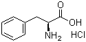 structure of CAS# 17585-69-2, L-苯丙氨酸盐酸盐
