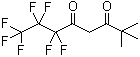 structure of CAS# 17587-22-3, 2,2-Dimethyl-6,6,7,7,8,8,8-heptafluoro-3,5-octanedione