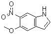 structure of CAS# 175913-29-8, 5-甲氧基-6-硝基-1H-吲哚