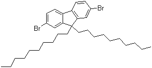 structure of CAS# 175922-78-8, 2,7-二溴-9,9-二癸基芴