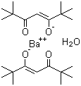 structure of CAS# 17594-47-7, Barium bis(2,2,6,6-tetramethyl-3,5-heptanedionate) hydrate