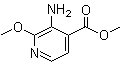structure of CAS# 175965-76-1, 3-氨基-2-甲氧基-4-吡啶羧酸甲酯
