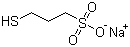 Sodium 3-mercaptopropanesulphonate molecular structure (CAS 17636-10-1)