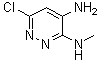 structure of CAS# 17645-17-9, 6-氯-N3-甲基-3,4-哒嗪二胺