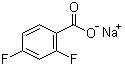 structure of CAS# 1765-08-8, 2,4-二氟苯甲酸钠盐