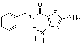 CAS # 176590-86-6, 2-Amino-4-(trifluoromethyl)-5-thiazolecarboxylic acid phenylmethyl ester