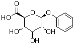structure of CAS# 17685-05-1, 苯基 beta-D-葡糖苷酸
