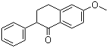 structure of CAS# 1769-84-2, 6-甲氧基-2-苯基四氢萘酮