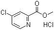 Methyl 4-chloro-2-pyridinecarboxylate hydrochloride molecular structure (CAS 176977-85-8)